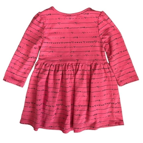 ❤️ BABY Gap Pink Love Dress Size 2T - Picture 2 of 5